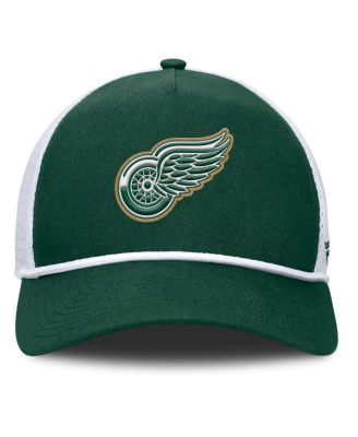 Men's Green/White Detroit Red Wings Bermuda A-Frame Adjustable Hat