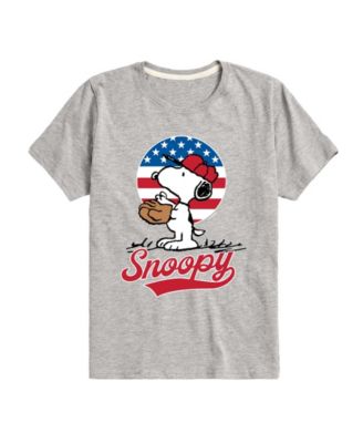 Boys' 8-20 Snoopy Americana Baseball Short-Sleeve Graphic T-Shirt