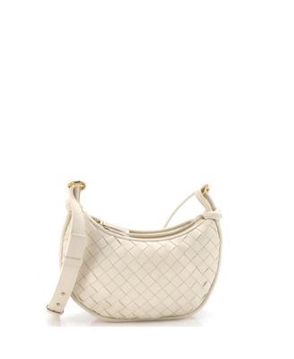 Small Gemelli Crossbody Bag Intrecciato Leather