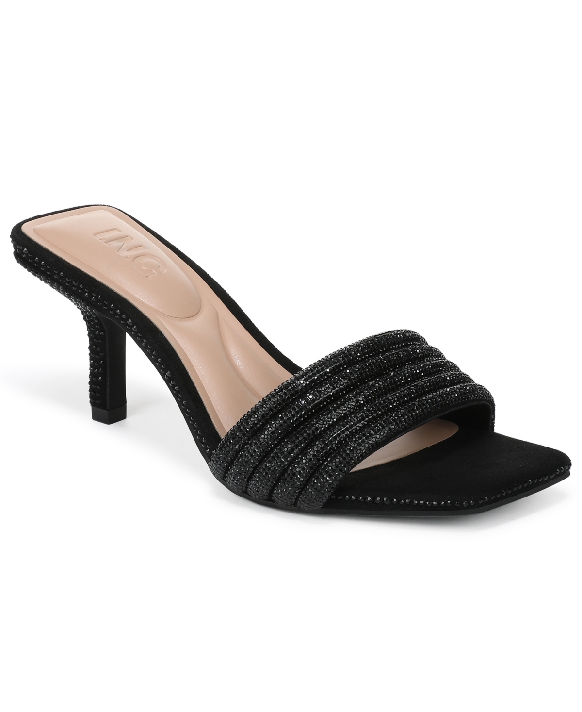 black and gold dress sandals TROMPE L'OEIL SANDALS