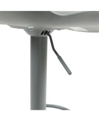 Bar Stools Set of 2 – Modern PU Leather Counter Height Barstools with Back