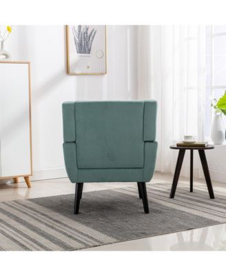 Modern Soft Velvet Accent Chair Dining Chair Bedroom Chair With Legs