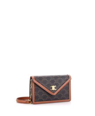Margo Triomphe Wallet on Chain Triomphe Coated Canvas