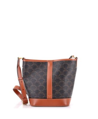 Small Bucket Bag Triomphe Coated Canvas