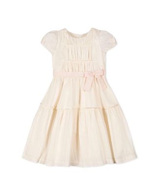 Big Girls Hope and Henry Organic Puff Sleeve Tiered Party Dress