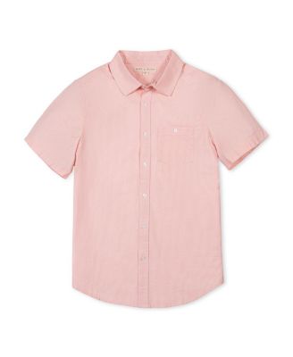 Men's Hope and Henry Organic Short Sleeve Seersucker Shirt
