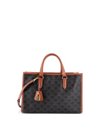 Mini Horizontal Cabas Tote Triomphe Coated Canvas