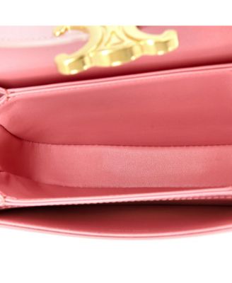 Mini Triomphe Besace Clea Top Handle Flap Bag Leather