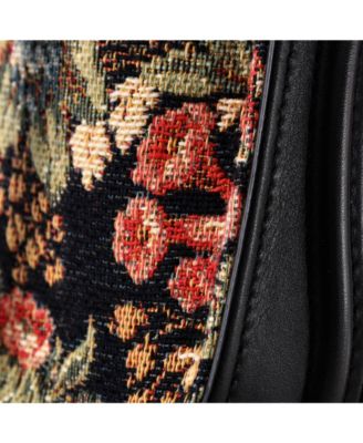 Nano Luggage Bag Printed Jacquard and Leather