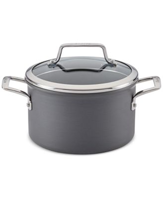 Anolon - Authority Hard-Anodized Nonstick 4-Qt. Covered Saucepan