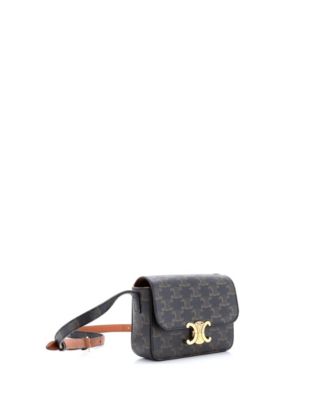 Nano Triomphe Shoulder Bag Triomphe Coated Canvas