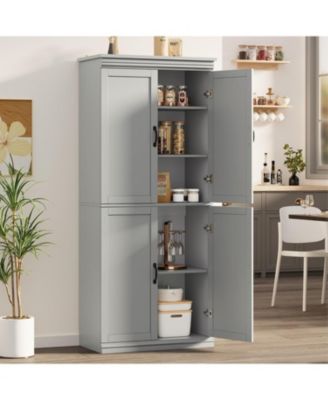 Pantry Cabinet, Freestanding Kitchen Pantry Storage Cabinet,70 in Cupboard, Tall Storage Cabinet with Doors and Adjustable Shelves