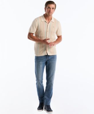 Men's Cotton Vertical Stripe Sweater