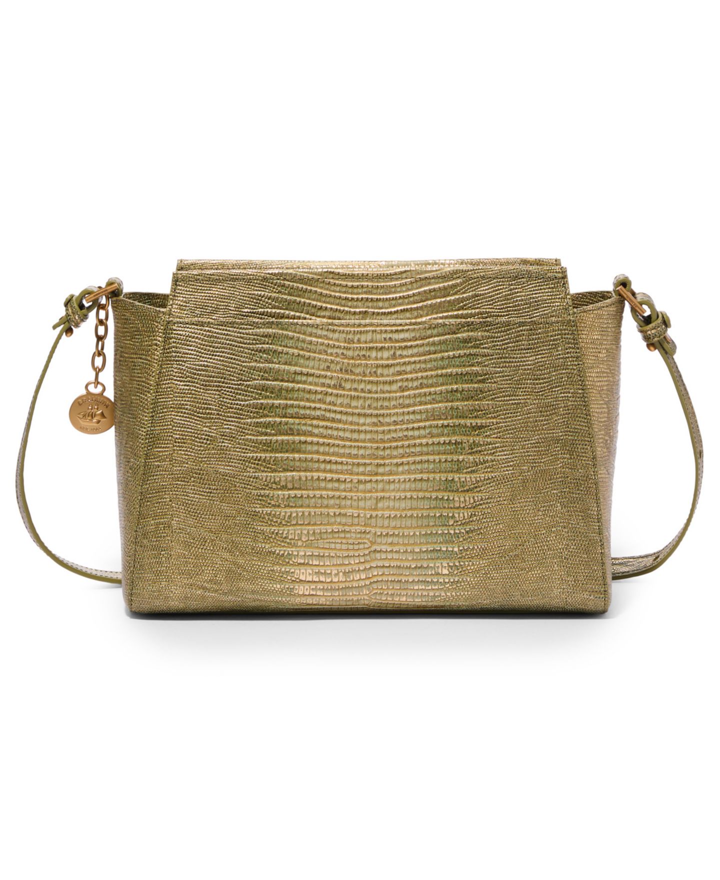 Женская сумка Brahmin Hillary Bachata Medium Leather Crossbody Handbag, цвет: Оливковый — фото 2