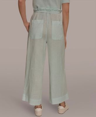 Women's High-Rise Relaxed Linen Pants