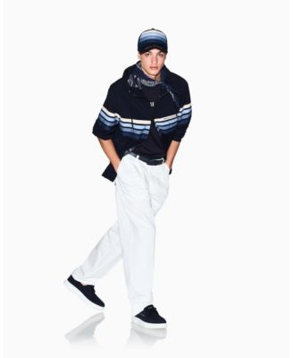 Men's Stretch Nylon 4 Stripes Windbreaker