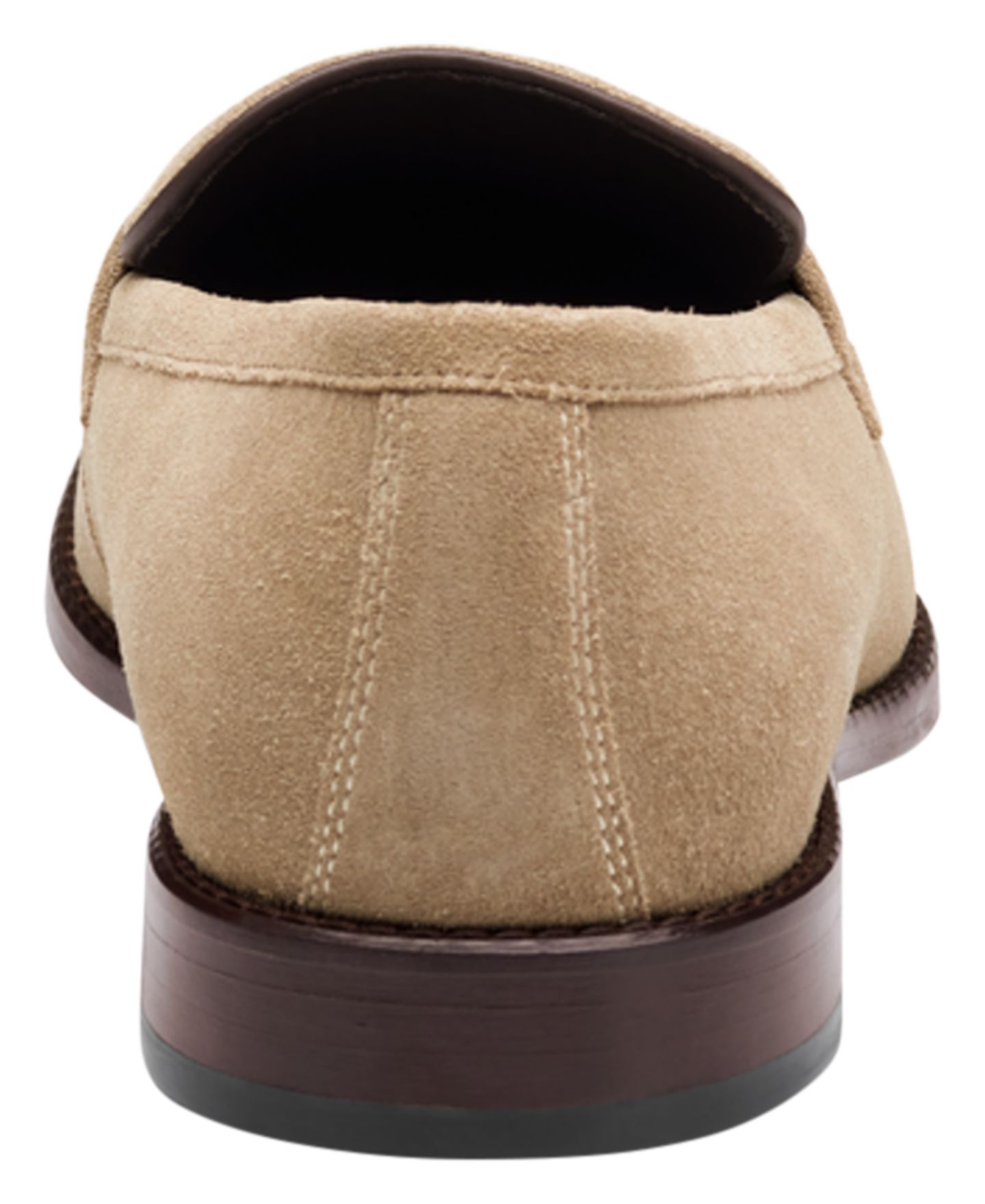Мужские туфли Johnston & Murphy Floyd Penny Round Toe, цвет: Бежевый замшевый — фото 3