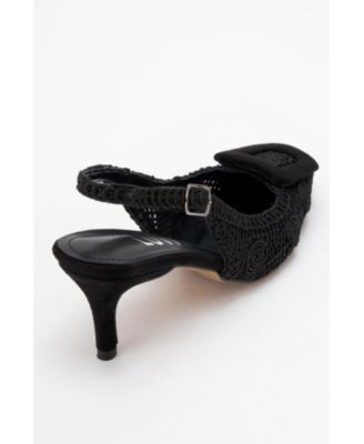 Women's Ensley Knitted Buckled Pointed Toe Pump