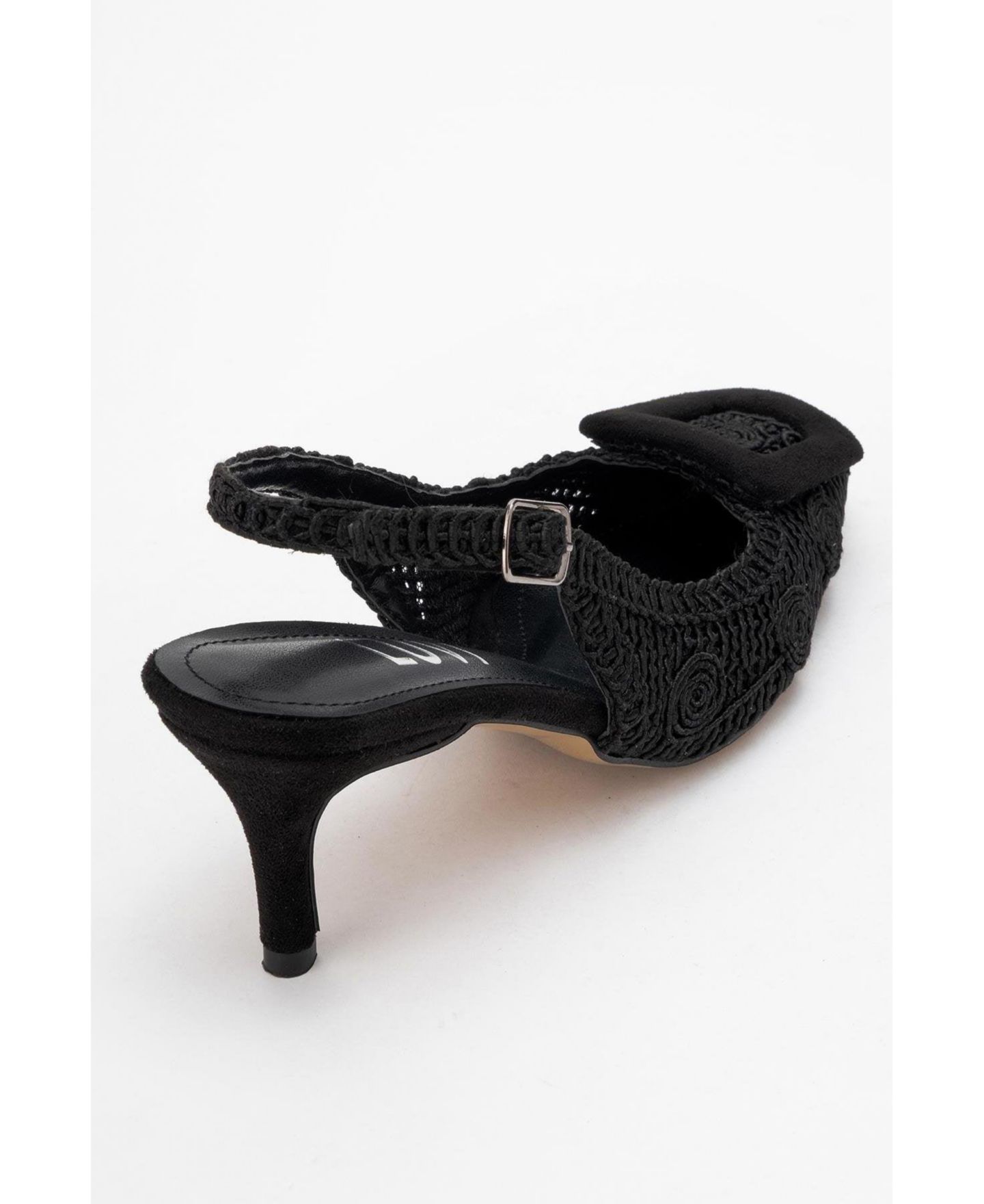 Женские туфли Prologue Shoes Ensley Knitted Buckled Pointed Toe, цвет: Чёрный — фото 5