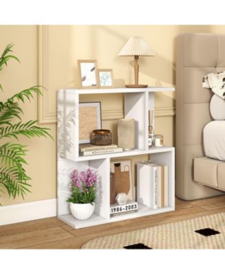 3 Tier Small Space Bookshelf with Display Shelf Organizer