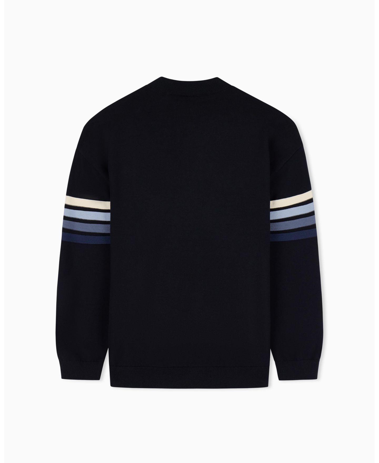 Мужской свитер A|X Armani Exchange 4 Stripes Cotton, цвет: Глубокий тёмно-синий — фото 2
