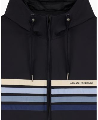 Men's Stretch Nylon 4 Stripes Windbreaker