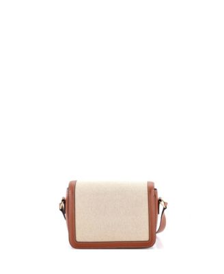 Teen Triomphe Shoulder Bag Canvas with Leather