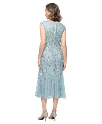 Petite Embroidered Midi Dress