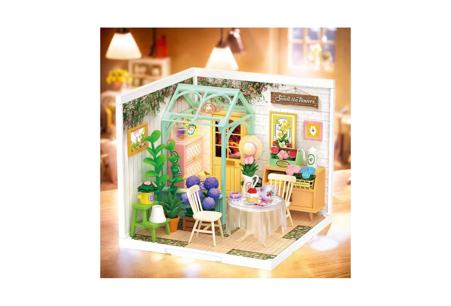 Детский конструктор Robotime Blooming Tea Garden 3D Puzzle Building Set, Ages 14+ — фото 3