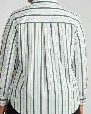 Plus Size Stretch Poplin Shirt Classic Fit