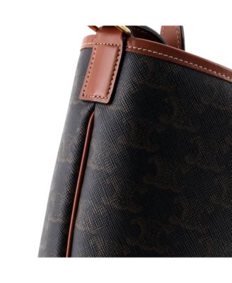 Small Bucket Bag Triomphe Coated Canvas