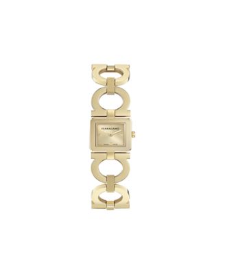Women's Gold Stainless Steel Bracelet Watch, 19x19mm