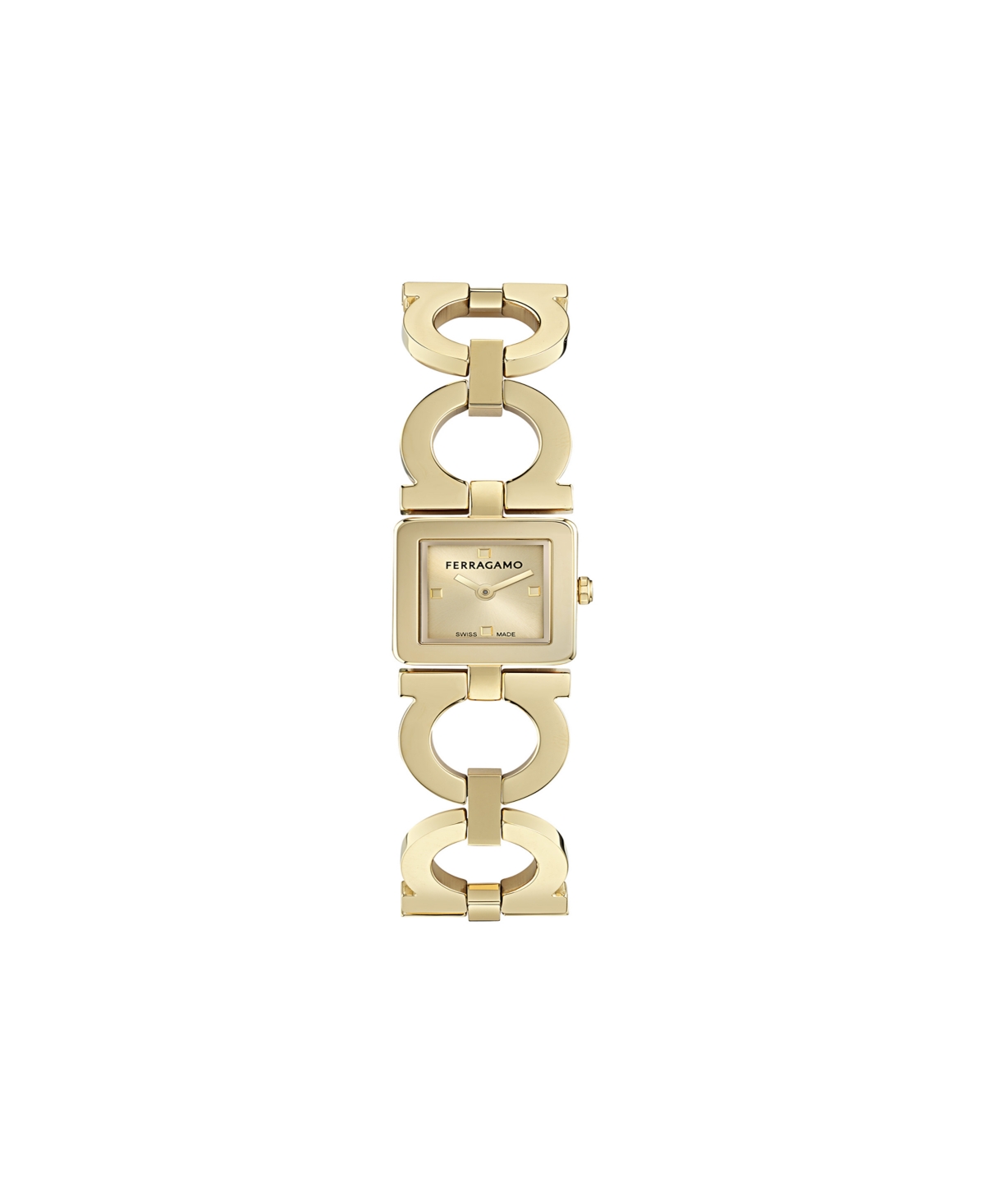 Ferragamo Women's Gold Stainless Steel Bracelet Watch, 19x19mm