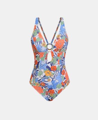 Women's Classic One-Piece Swimsuit with Back O-Ring Detail