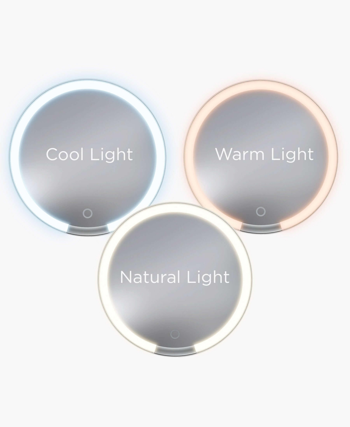 iHome iCVBT9 Lighted Travel Makeup Mirror With Bluetooth Speaker