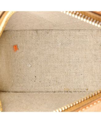 Triomphe Oval Crossbody Bag Straw and Leather