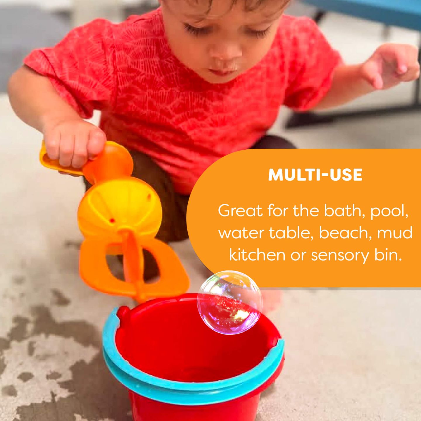 Детские игрушки Haba Kids Bubble Bath Whisk 2 Pack - Bath Toys for Sensory Play, Motor Skill Development, Water Play and Bath Time Fun, цвет: Синий — фото 7