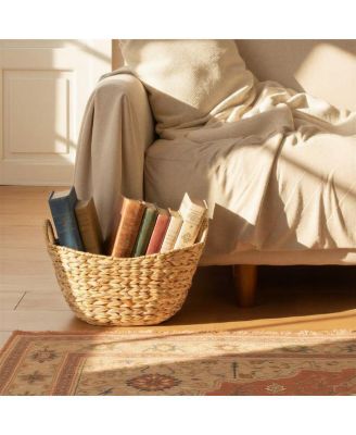 Water Hyacinth Basket with Handles