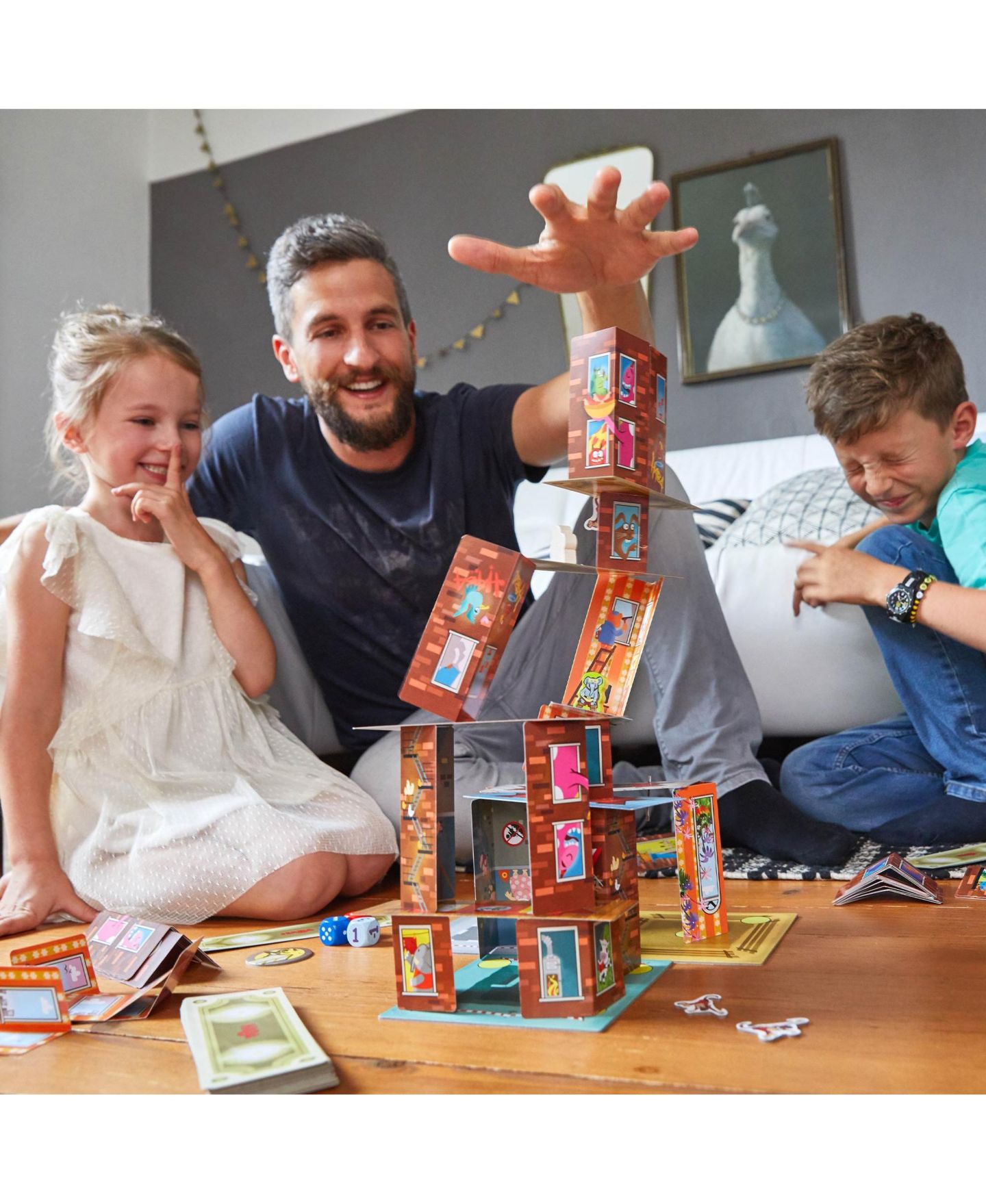 Детская настольная игра Haba Rhino Hero Super Battle 3D Stacking-Strategy Board Game, Ages 5+, цвет: Mutli — фото 2