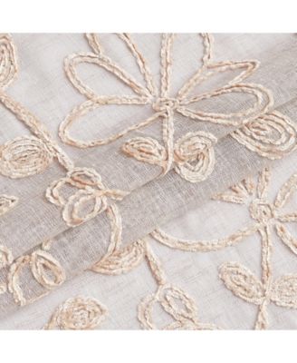 Rita Linen Look 76" W x 84" L Grommet Window Panel Set