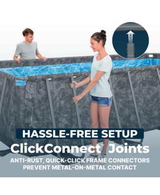 APX 365 Rectangular Above Ground Swimming Pool Set