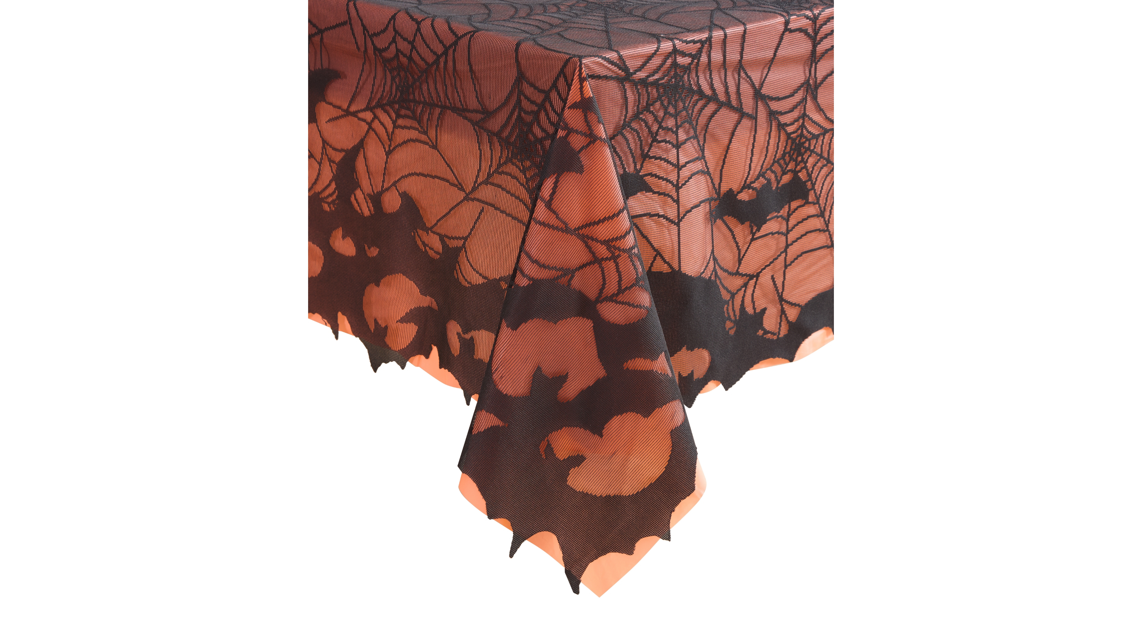 Elrene Bats Web Lace Halloween Tablecloth, 60" x 84"