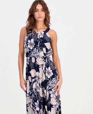 women's light pink off the shoulder dress for a festival Sea And Selfies Off Shoulder Maxi Dress Pink