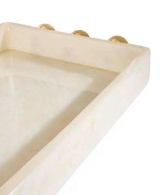 Fontana Marbleized 21" Acrylic Tray