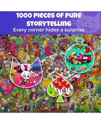 1000 Piece Puzzle for Adults Hood — Fantasy Adult Puzzles with Secret Tasks & Fairy Tale Audio Story for Deep Relaxation