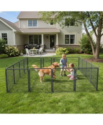 Portable Outdoor Dog Playpen for RV, Camping & Yard – 16 Extra-Wide Panels