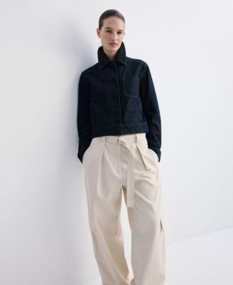 Women's Pockets Fitted Denim Jacket