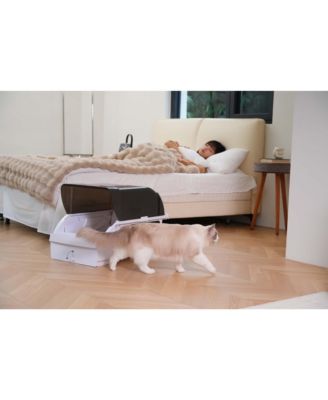 Smart Cat Litter Box with Wide Opening – Self-Cleaning Hooded Litter Box for Cats