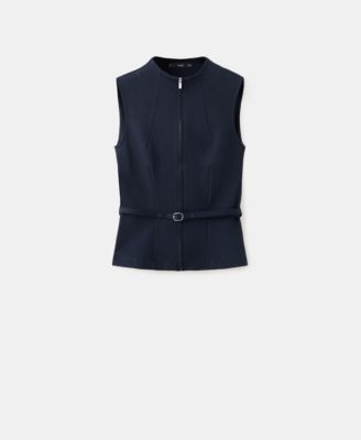 Women's Zipper Fitted Vest