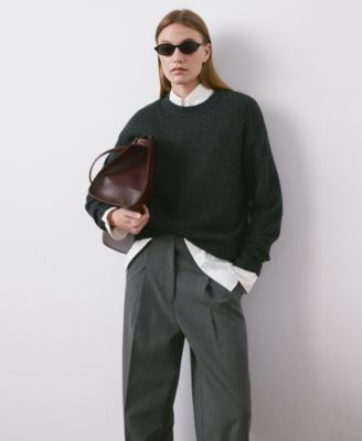 Women's Straight-Fit Pleated Pants